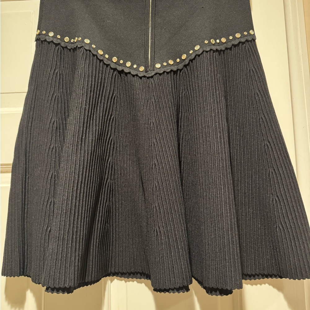 Sandro Black textured Skirt